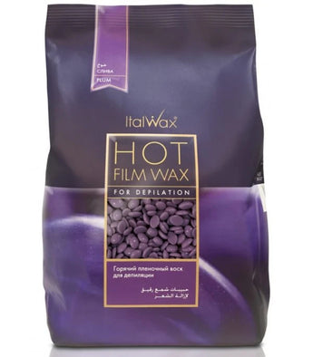 ItalWax HOT FILM WAX IN BEADS, plum 1kg