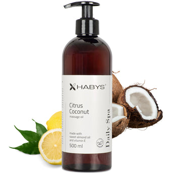 Massage oil Daily Spa Citrus coconut, HABYS 500 ml