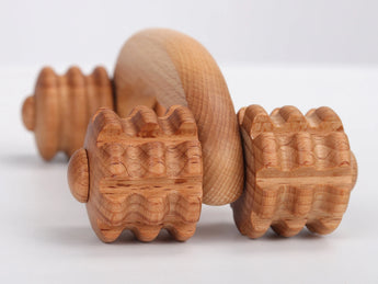 Set of wooden massagers