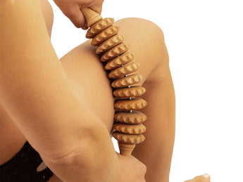 Wooden massage roller, roller